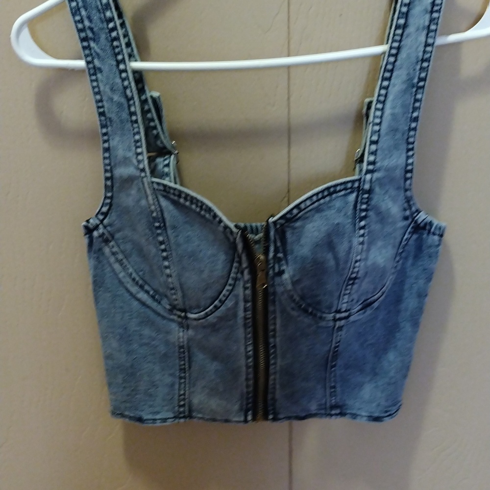 Denim top